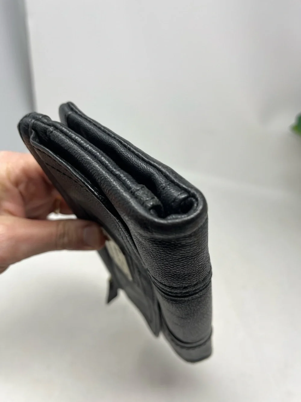 FOSSIL LONG LIVE VINTAGE 1954 Black Genuine Leather Emory Wallet Organizer